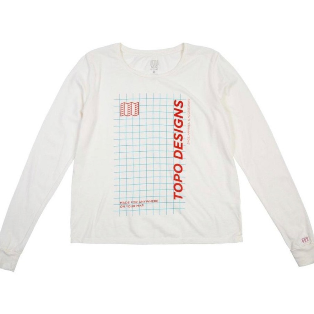 Topo Designs 100% Cotton Long Sleeve Tshirt